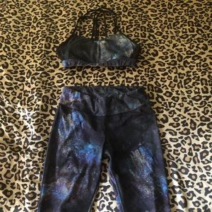 Matching sports bra and leggings